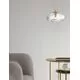 Pendul Nova Luce King, 1xG9, D 200, auriu antic-transparent