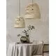 Pendul Nova Luce Marlo, 1xE27, D 460, lemn natural-negru