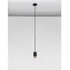 Pendul Nova Luce Pogno, 1xGU10, H 108, negru nisipiu-auriu