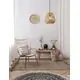 Pendul Nova Luce Marlo, 1xE27, lemn natural-negru