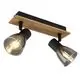Plafoniera tip spot Globo Lighting Claude, 2xE14, negru - lemn