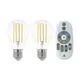 Set 2 Bec Smart Eglo A60 cu telecomanda, 1xE27, transparent