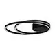 Plafoniera LED Eglo Ruotale, 36W, alb-negru