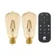 Set 2 Bec Smart Eglo ST64 cu telecomanda, 1xE27, ambra