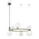 Pendul Maytoni Ring, 6xG9, alama, alb, negru