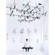 Structura magnetica Nova Luce Puzzle, 100W, negru nisipiu, IP20
