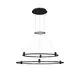 Structura magnetica circulara Nova Luce Dion, 200W, negru nisipiu, IP20