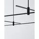 Structura magnetica Nova Luce Puzzle, 60W, negru nisipiu, IP20