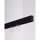 Sina magnetica Nova Luce Buxton 01, negru nisipiu, IP20