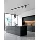Corp de iluminat LED sina Nova Luce Jazz, 10W, 4000K, negru nisipiu, IP20