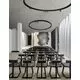 Sina magnetica Nova Luce Curve, 90 grade, negru nisipiu, IP20