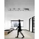 Proiector LED lumina directa structura magnetica Nova Luce Libo, 15W, negru nisipiu, IP20