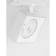 Proiector cu LED sina Nova Luce Roler, 20W, alb nisipiu, patrat, IP20