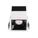 Spot fix LED Nova Luce Sorel, 7W, 3000K, L62 mm, alb-negru, incastrat