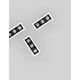 Spot fix LED Nova Luce Sorel, 21W, 3000K, L155 mm, alb-negru, incastrat