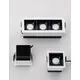 Spot fix LED Nova Luce Sorel, 14W, 3000K, L115, alb-negru, incastrat