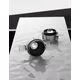 Rama spot fix LED Nova Luce Oblivion, rotund, negru