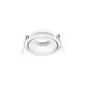 Spot mobil Nova Luce Enzo, 1xGU10, D105 mm, alb, incastrat