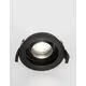 Spot mobil Nova Luce Cedi, 1xGU10, D100 mm, negru, incastrat