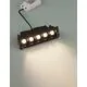 Spot fix LED Nova Luce Swan, 10W, 3000K, L150 mm, negru, incastrat, IP32