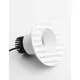 Spot fix LED Nova Luce Selene, 5W, 3000K, D38 mm, alb, incastrat