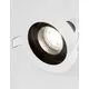 Spot mobil Nova Luce Cedi, 1xGU10, D100 mm, alb-negru, incastrat