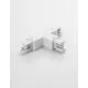 Element intermediar de conectare in T sina 4 fire Nova Luce Track Accessories, alb