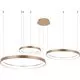 Pendul LED AZzardo Agnes, 120W, auriu, dimabil