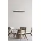 Pendul LED AZzardo Agnes, 38W, negru nisipiu, dimabil
