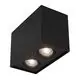 Spot mobil aplicat Nova Luce Rende, 2xGU10, negru nisipiu, 998092, IP20