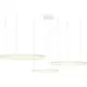 Pendul LED AZzardo Halo, 180W, 3000-6000K, alb, dimabil, telecomanda