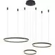 Pendul LED AZzardo Halo, 120W, negru, dimabil, telecomanda