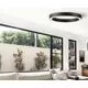 Plafoniera LED AZzardo Marco, 80W, negru nisipiu, dimabil, telecomanda