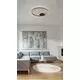 Plafoniera LED AZzardo Halo Top 120, 60W, negru, dimabil, telecomanda
