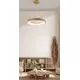 Pendul LED AZzardo Santana, 50W, lemn natur, dimabil, telecomanda