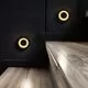 Spot cu LED pentru trepte, pardoseli, gradina incastrat Maytoni Limo, 3W, negru, rotund, IP65