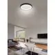 Plafoniera LED AZzardo Antonio, 32W, negru nisipiu, dimabil, telecomanda