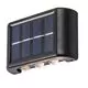 Aplica solara LED Rabalux Kangton, 1.2W, negru, senzor crepuscular