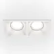 Spot mobil Maytoni Dot, 2xGU10, incastrat, anti-glare, alb