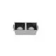 Spot fix LED Maytoni Alfa LED, 2x15W, 3000K, incastrat, filtru anti-glare, alb-negru