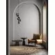 Pendul Nova Luce Odillia, 6xG9, fumuriu-negru