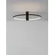 Plafoniera LED Nova Luce Garve, 35W, 3000K, negru nisipiu, dimabil