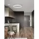 Plafoniera LED Nova Luce Motif, 45W, alb nisipiu, dimabil