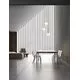 Pendul Nova Luce Monet, 3xE27, baza rotunda, alb, alama auriu, IP20