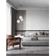 Pendul Nova Luce Gitchi, 3xG9, alb-auriu-negru