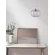 Pendul Nova Luce Evleen, 1xE27, abajur mic, gri-negru