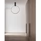 Plafoniera LED Nova Luce Garve, 30W, 3000K, negru nisipiu, dimabil