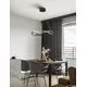 Pendul LED Nova Luce Jinal, 27W, negru, dimabil