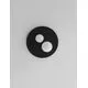 Plafoniera LED Nova Luce Velna, 40W, alb opal-negru, dimabil