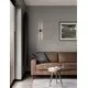 Aplica LED Nova Luce Aden, 10W, 3000K, H60 cm, baza rotunda, negru